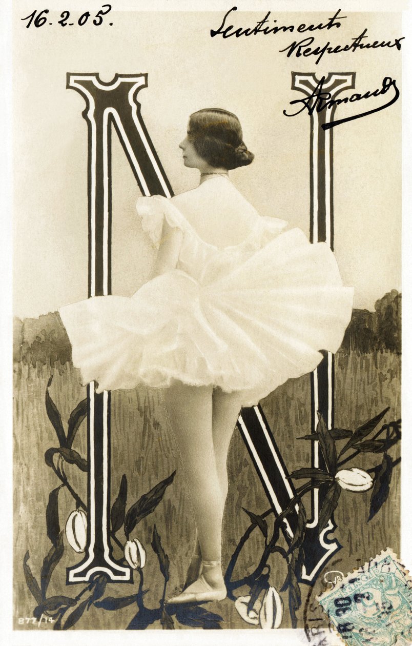 N : Cléopâtre Diane de Mérode, dite Cléo de Mérode, danseuse de la Belle Époque, formée à l