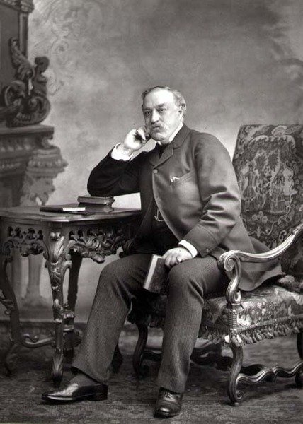 Edmund Yates (1831-94), journaliste et romancier, portrait photographique - Studio Walery