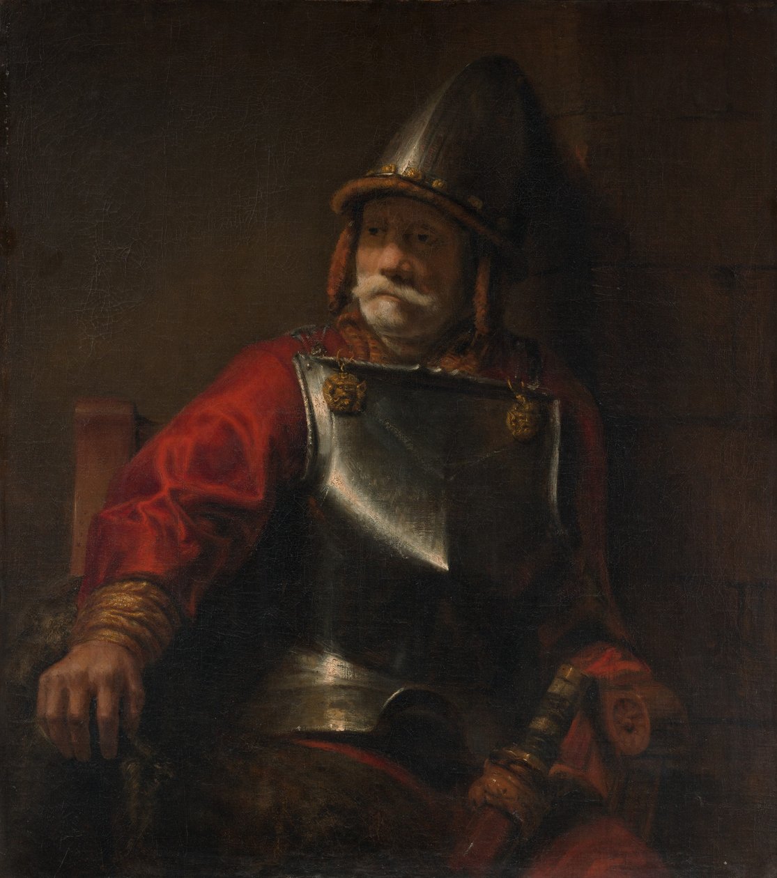 Homme en armure Mars - Style of Rembrandt