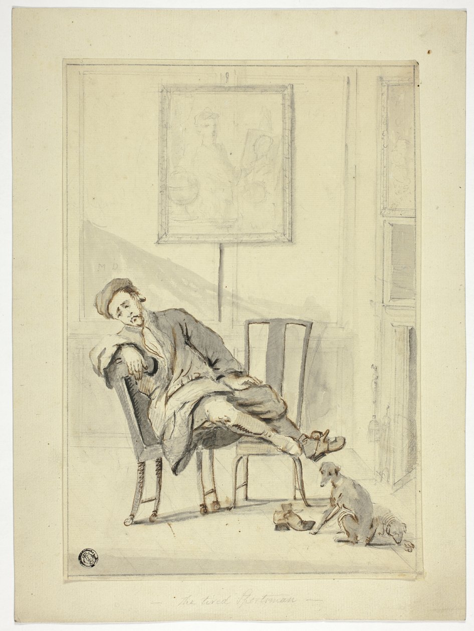 Le sportif fatigué - Style of William Hogarth