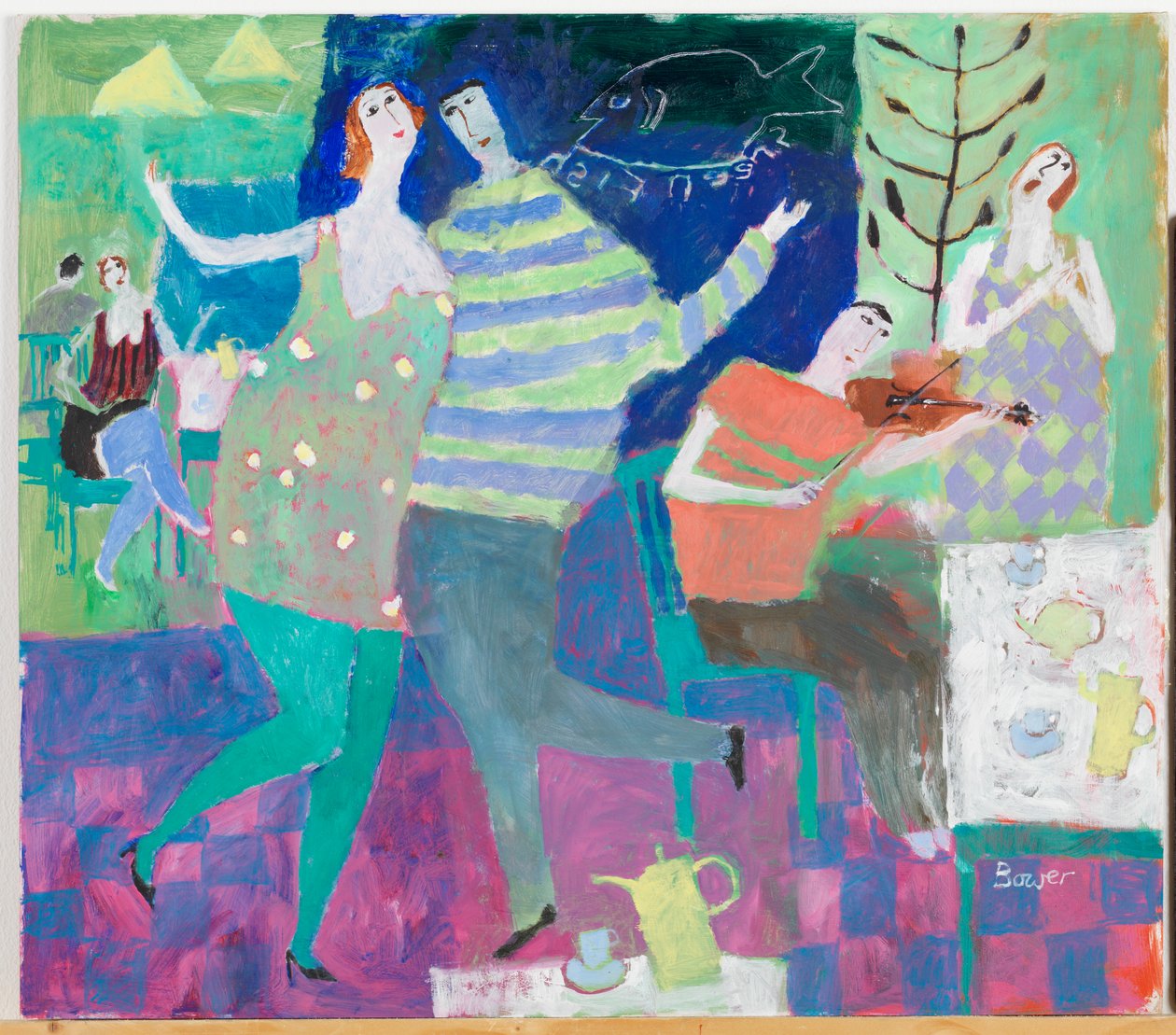 Violoniste au Vert, 2000 - Susan Bower
