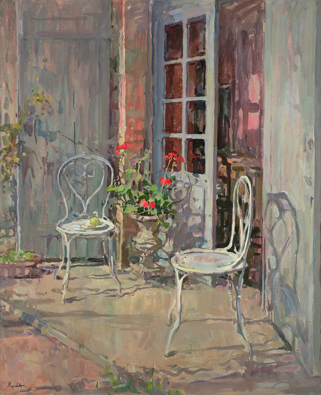 Chaises de terrasse, Château de Mocques - Susan Ryder