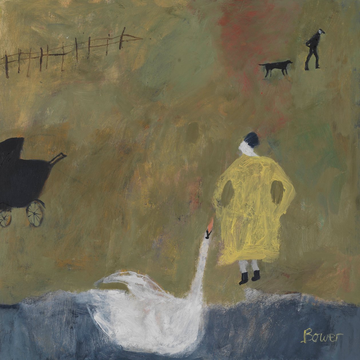 Leda, 2011 (huile sur panneau) - Susan Bower