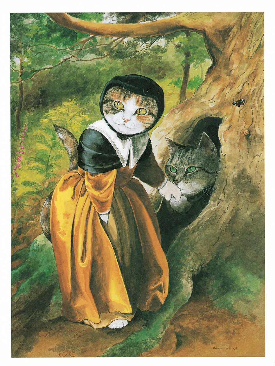 Illustration de Pre-Raphaelite Cats - Susan Herbert