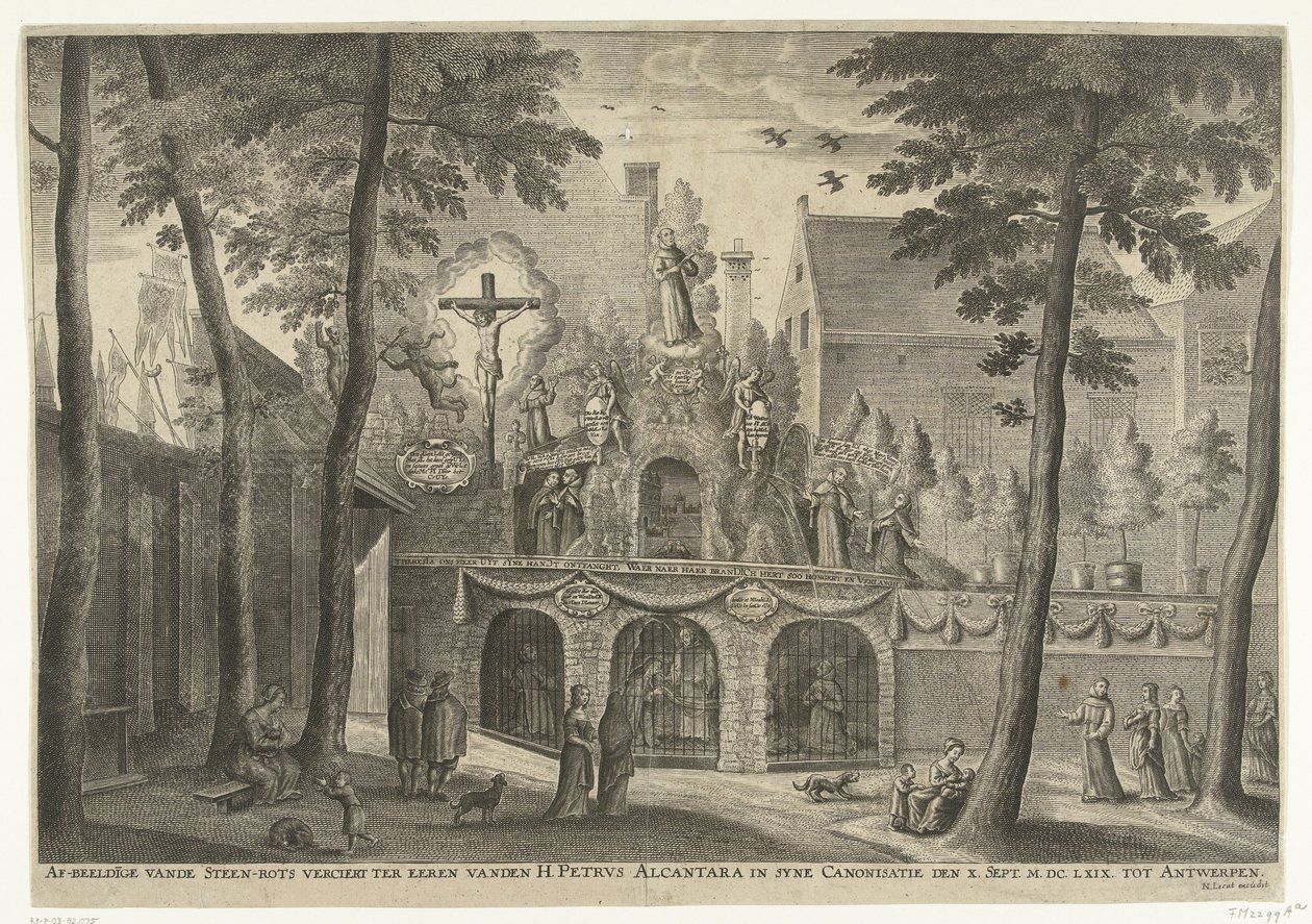 Estrade érigée à Anvers à l