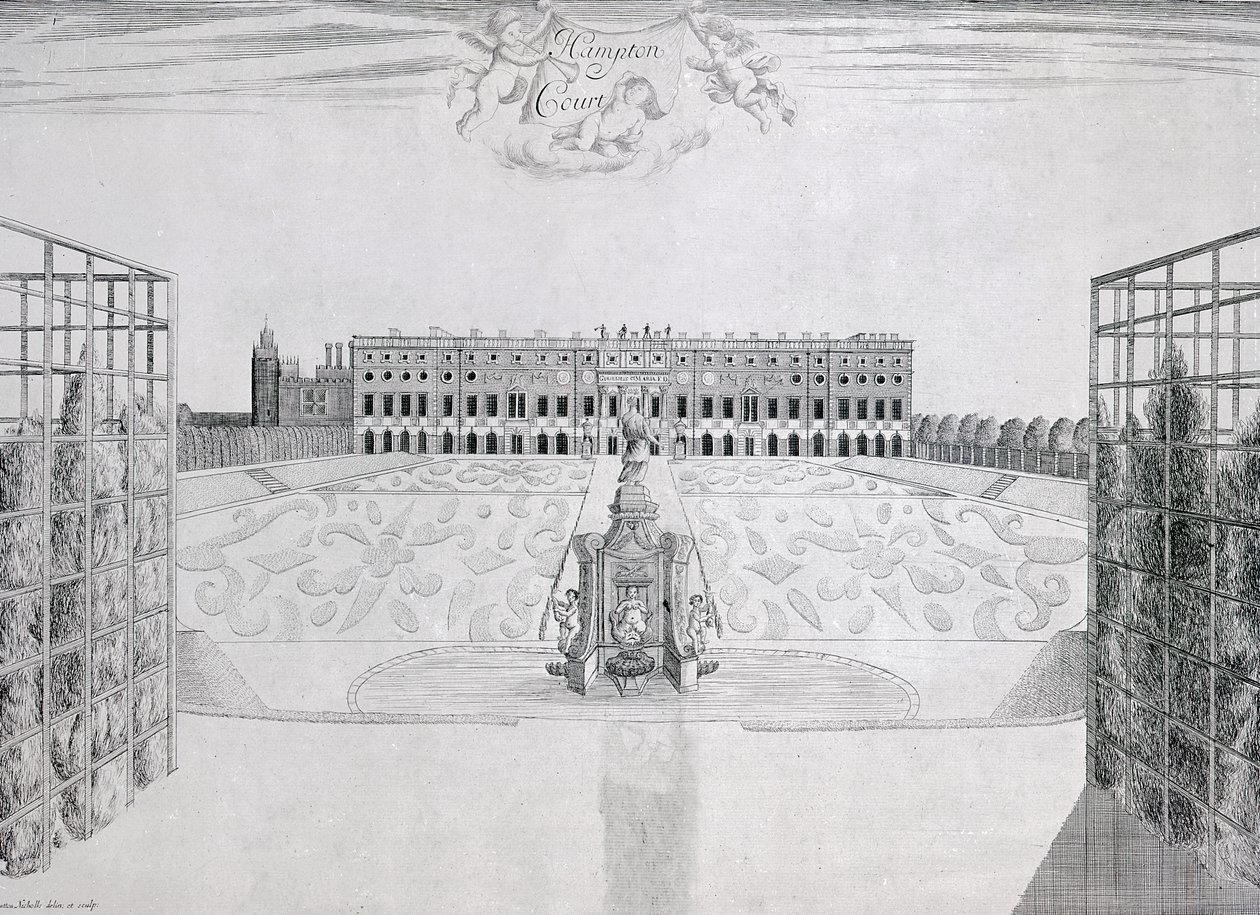 Façade sud de Hampton Court, c.1830 - Sutton Nicholls