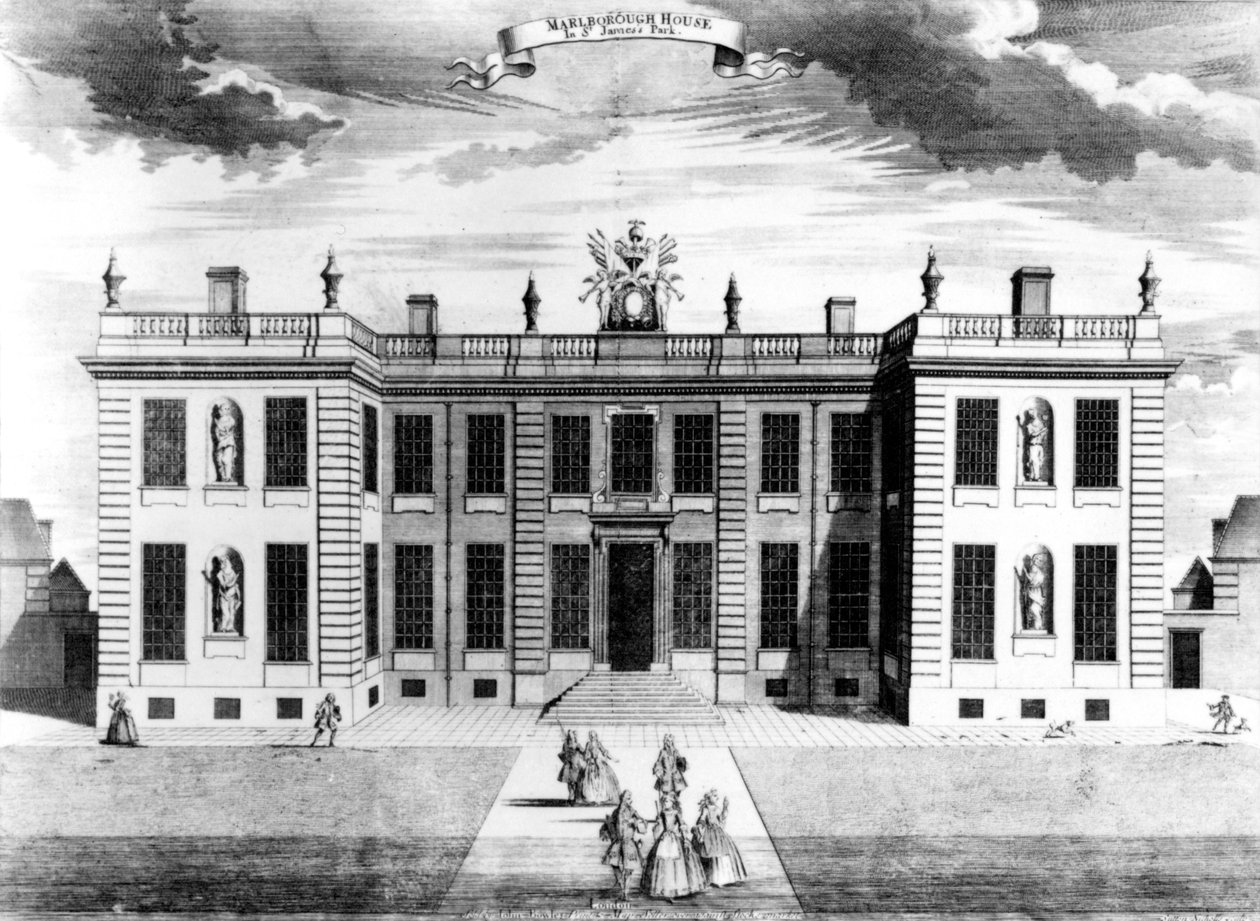 Vue de Marlborough House à Pall Mall, Westminster, 1741 - Sutton Nicholls