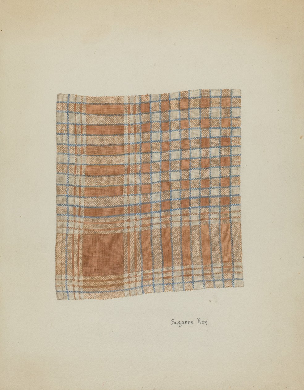 Serviette tissée, vers 1937 - Suzanne Roy