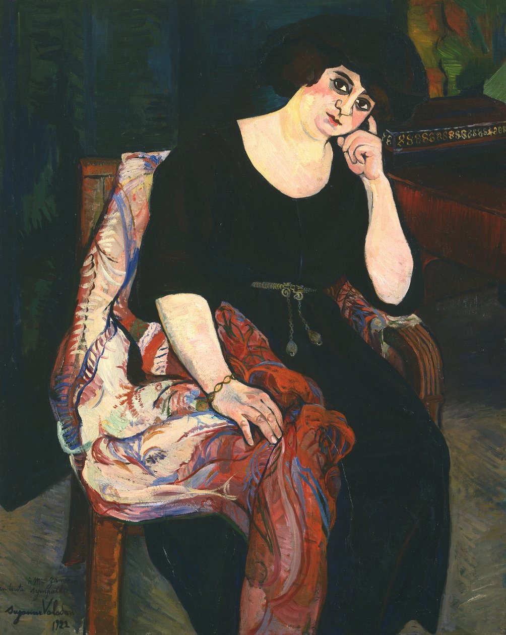 Portrait de Madame Zamaron - Marie Clementine (Suzanne) Valadon