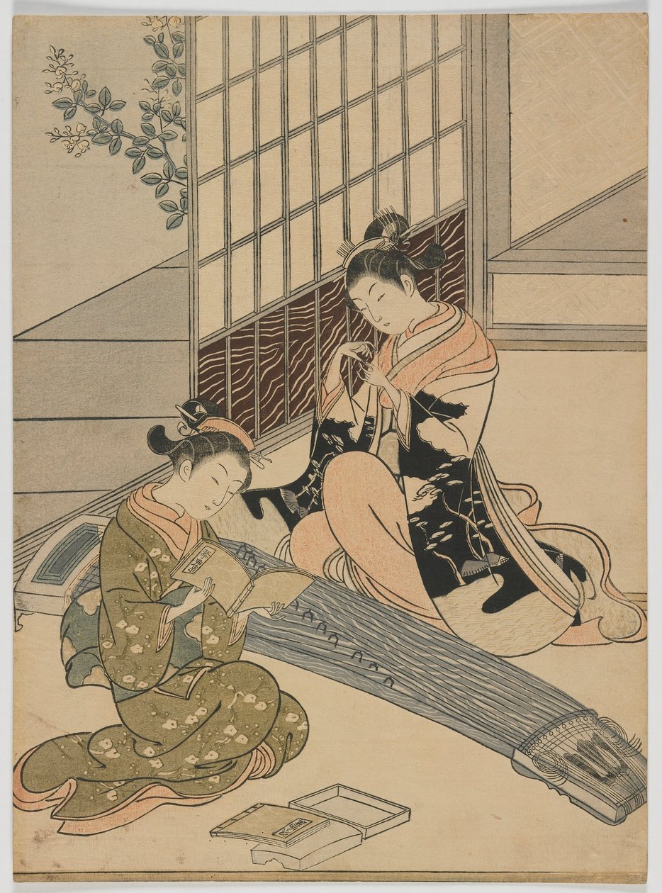 Oies descendantes du Koto, période Edo, c.1766 - Suzuki Harunobu