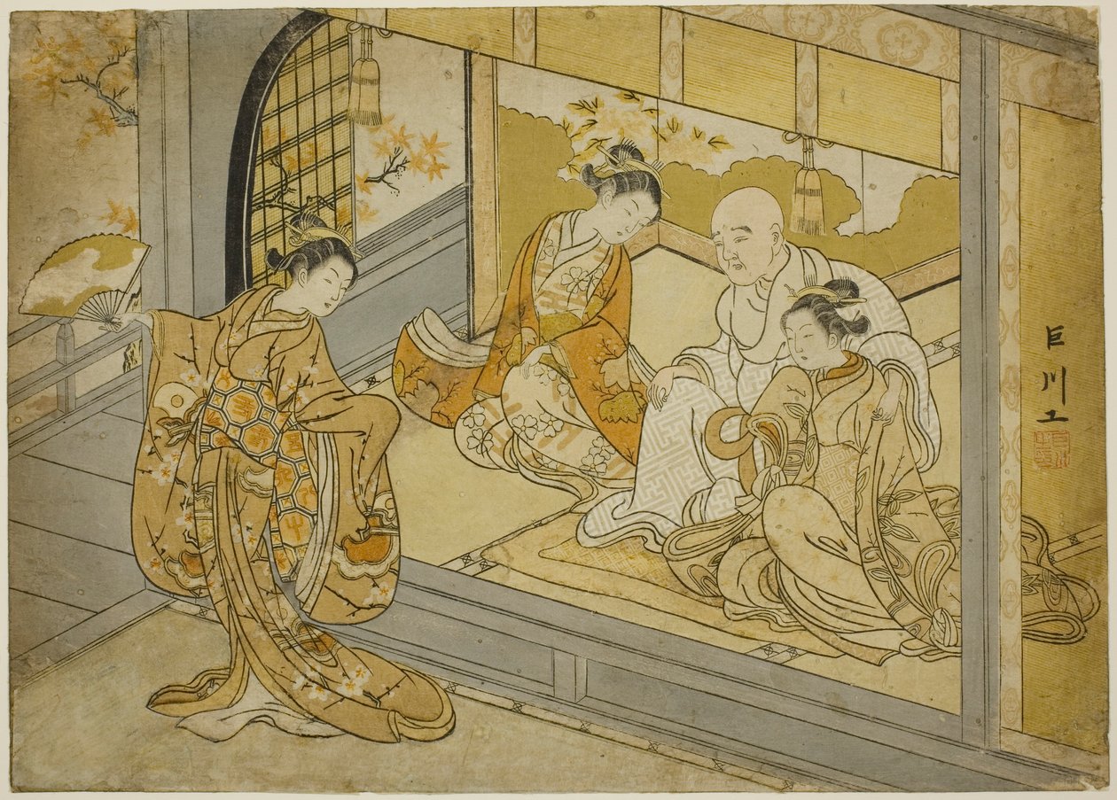 Hotoke Gozen dansant devant Taira no Kiyomori - Suzuki Harunobu
