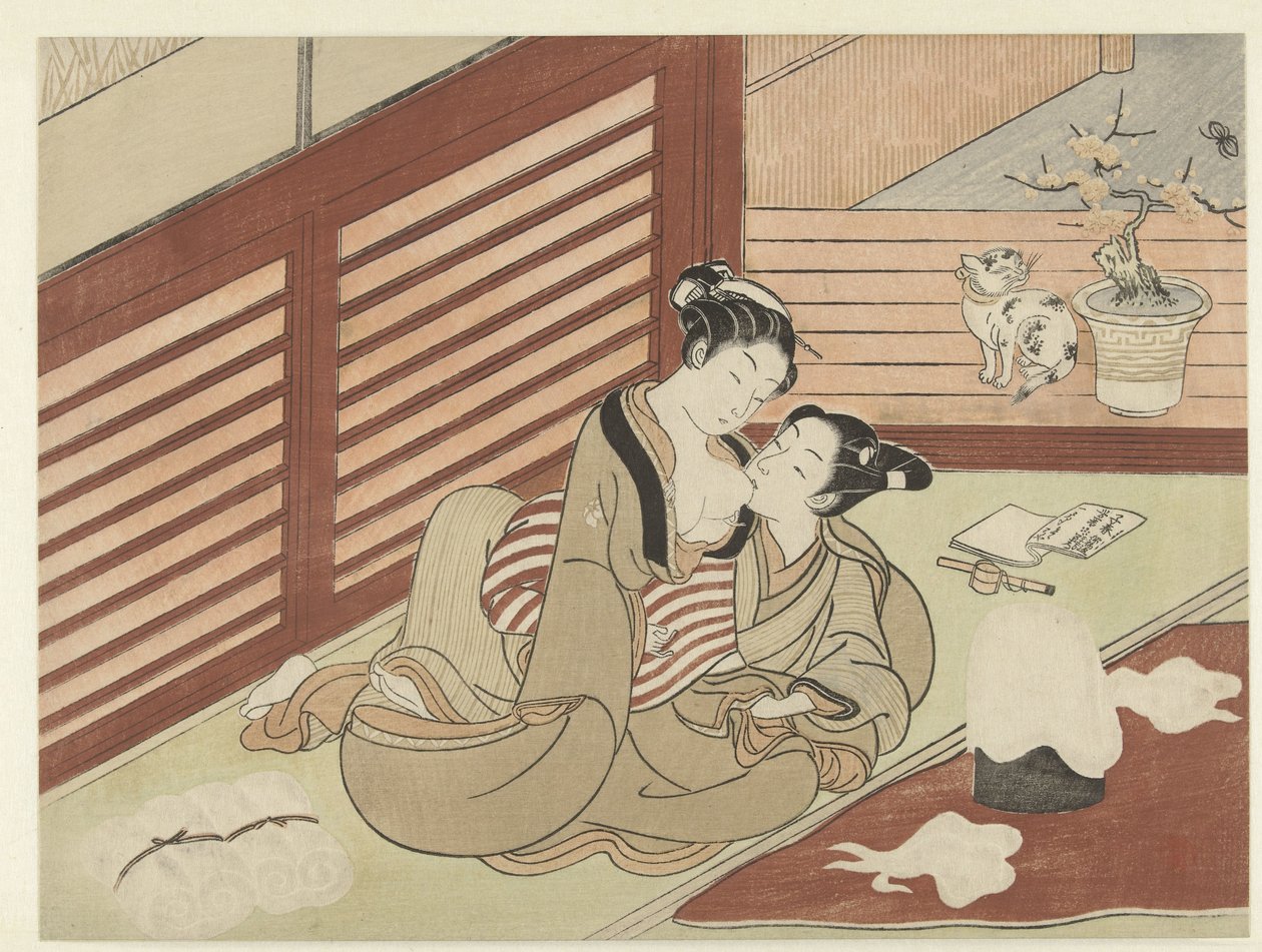 Couple amoureux - Suzuki Harunobu