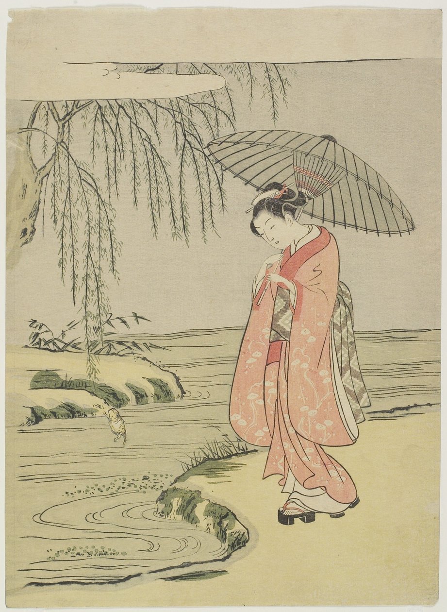 Mitate du calligraphe Ono no To_fu_, après 1765 - Suzuki Harunobu