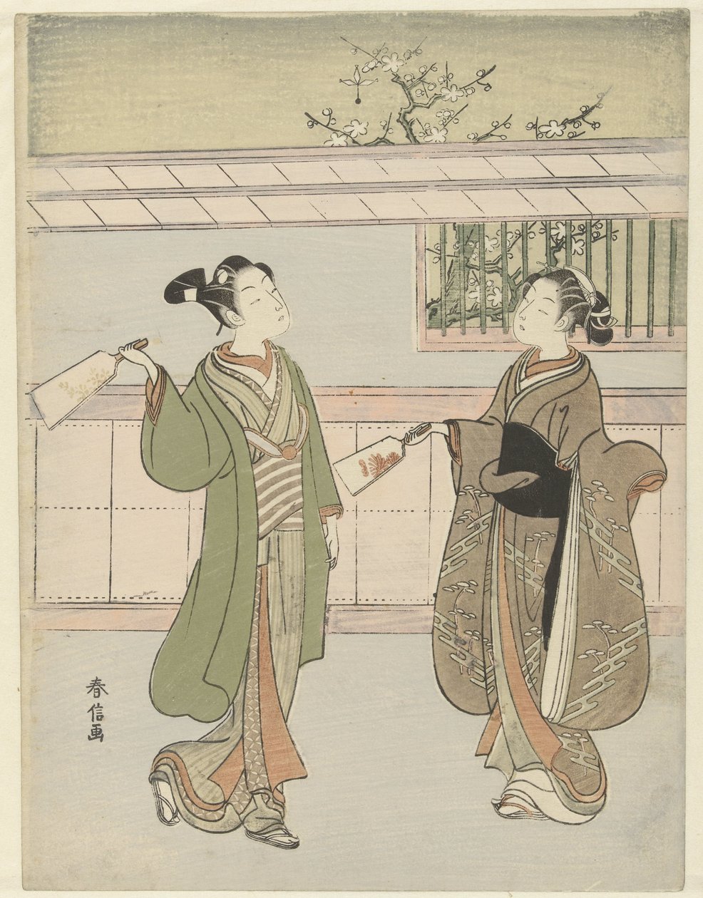 Jeu de volant - Suzuki Harunobu