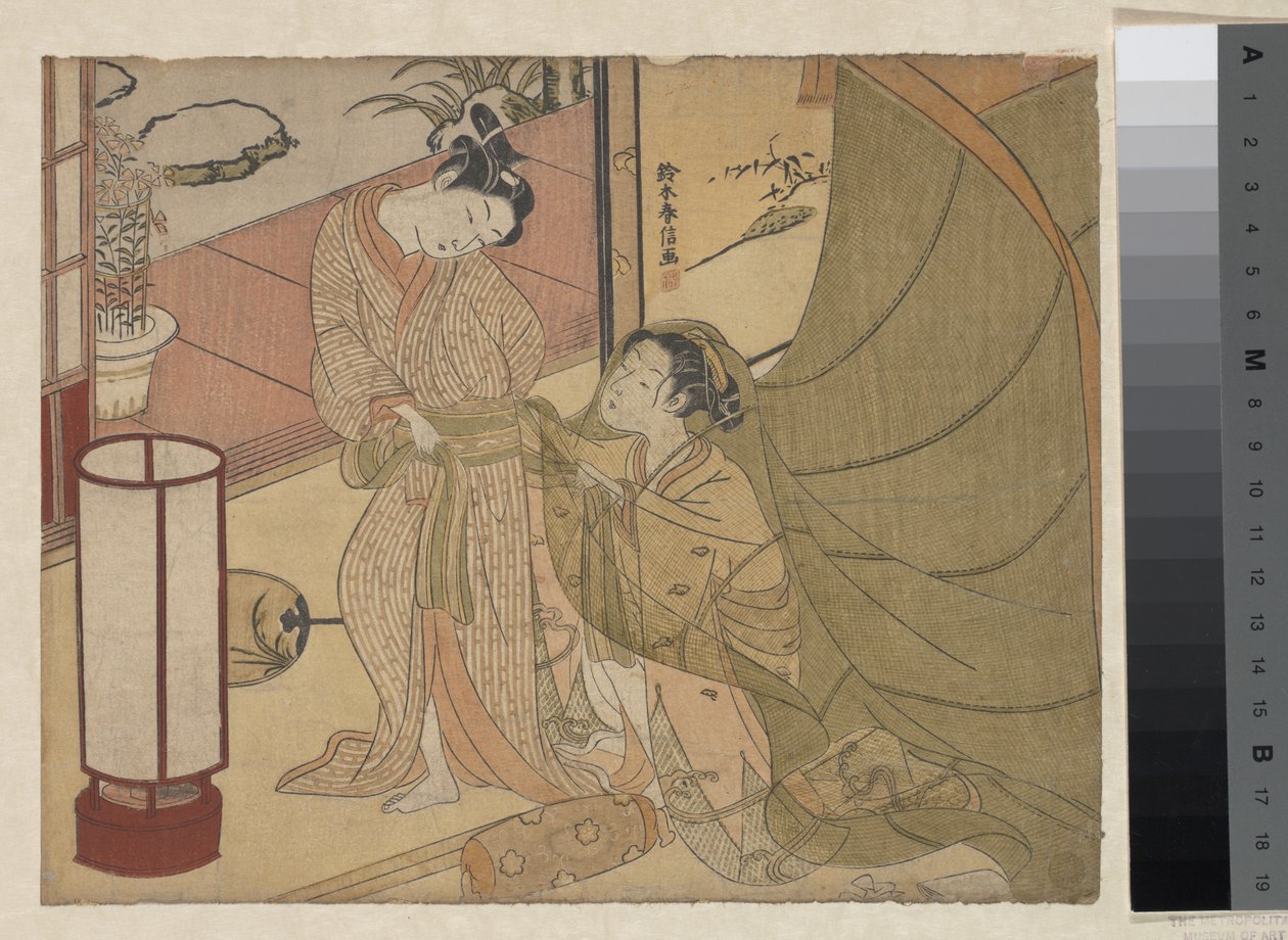 Adieux à regret - Suzuki Harunobu
