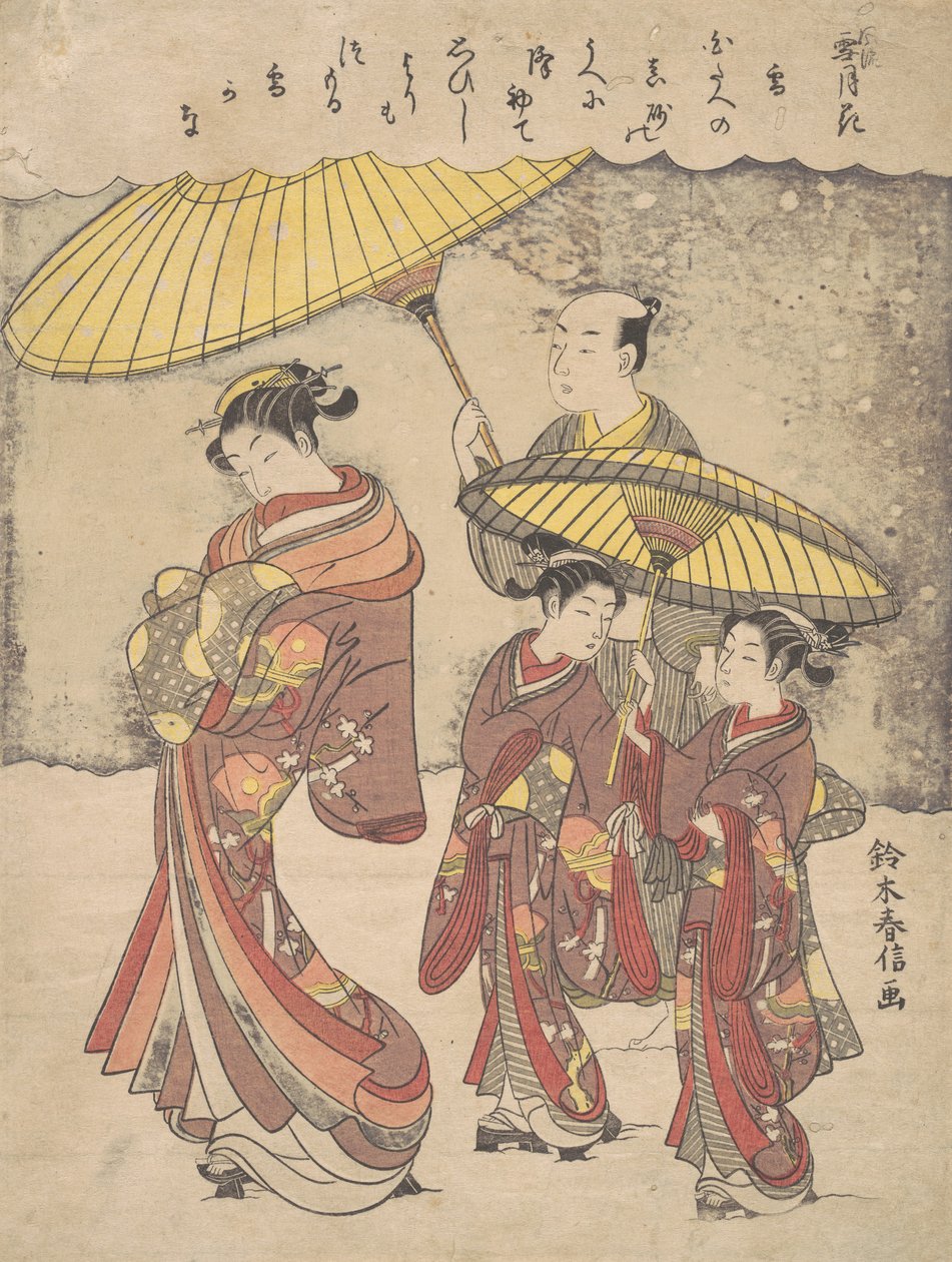 Neige, vers 1769 - Suzuki Harunobu