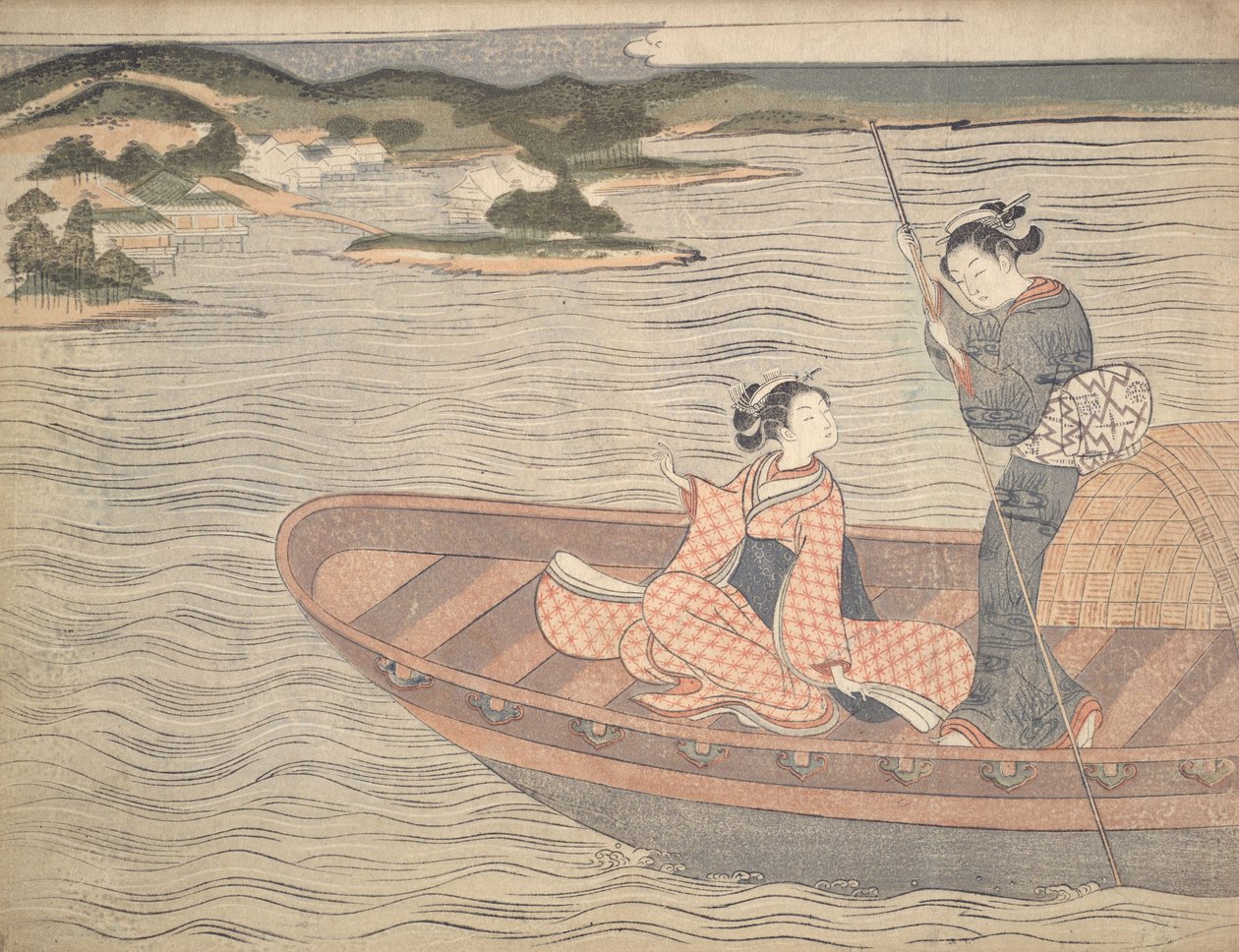 Le bac - Suzuki Harunobu