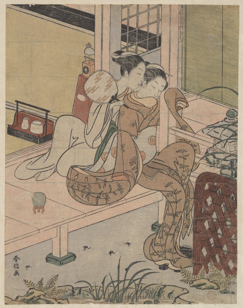 Les commères - Suzuki Harunobu
