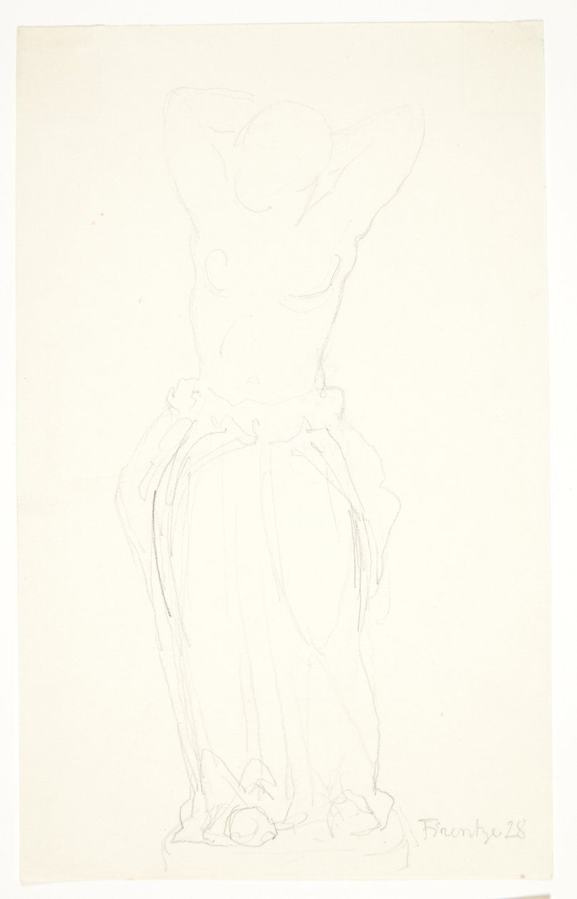 Étude pour la statuette "Femme se coiffant" - Svend Rathsack