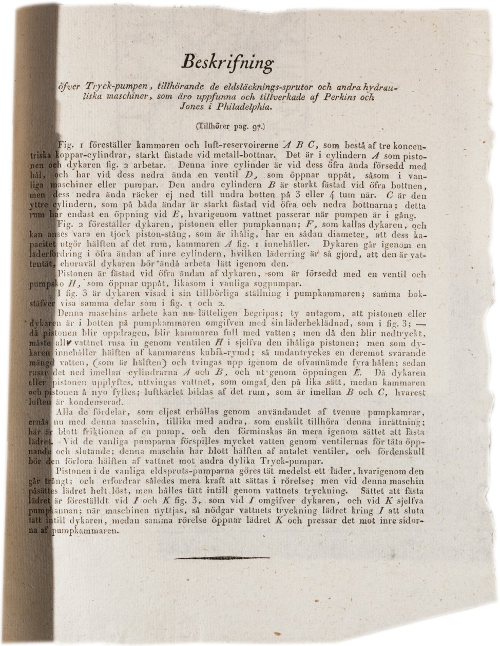 Description de la technologie hydraulique à Philadelphie de l