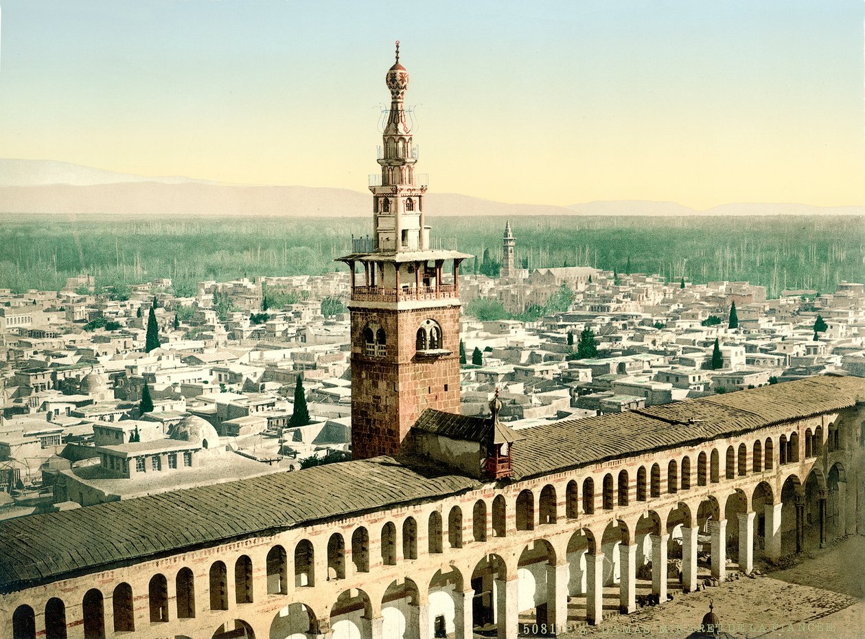 Le soi-disant minaret de la Fiancée de la Grande Mosquée des Omeyyades à Damas - Swiss Photographer