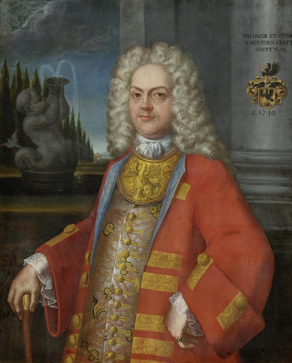 Portrait du capitaine Johann Jacob Stockar - Swiss School