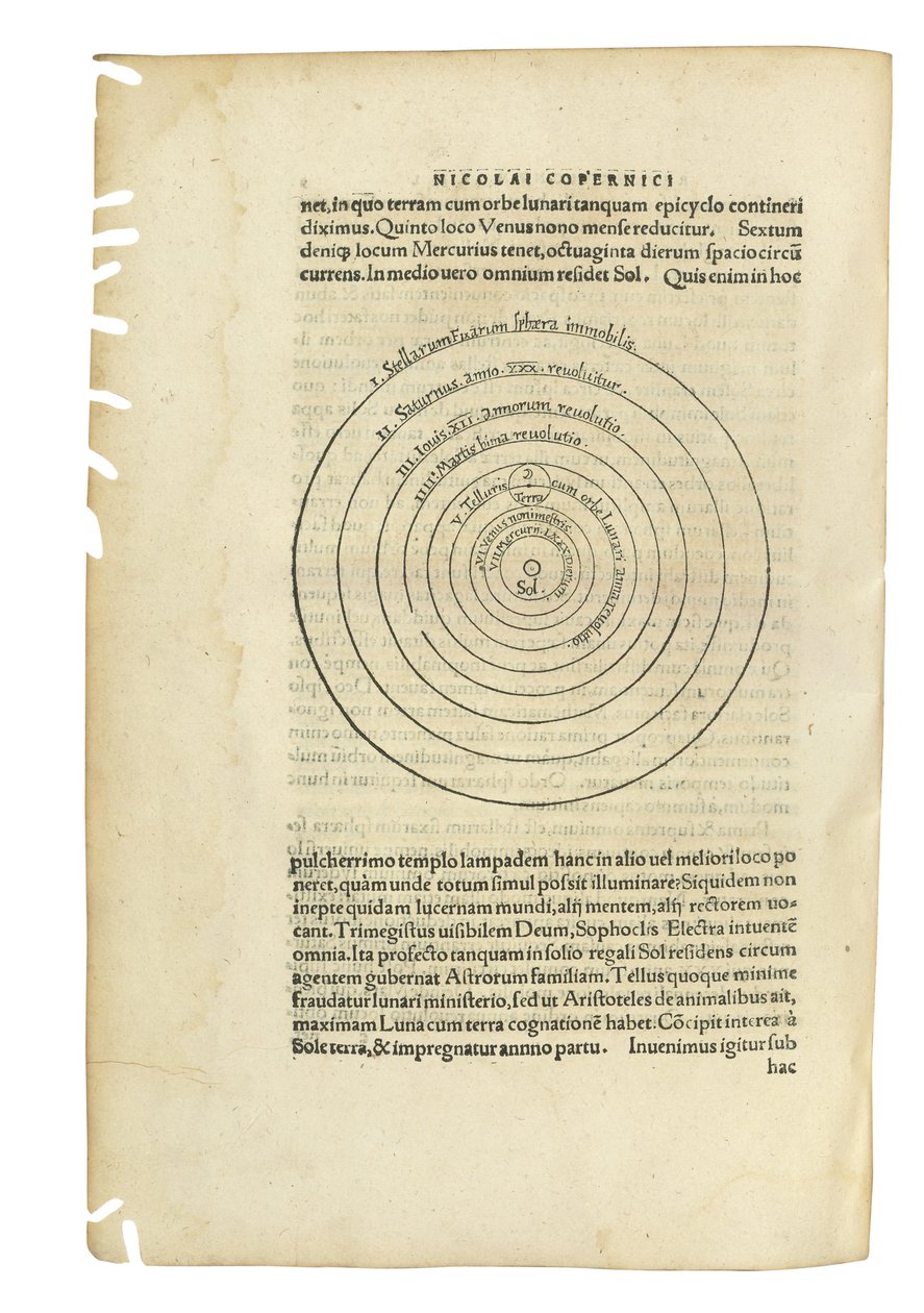 "De Revolutionibus Orbium Coelestium" de Nicolas Copernic et "De Libris Revolutionum Nicolai Copernici Narratio Prima" de Georg Johan Rheticus, deux œuvres en un volume, Bâle, 1566-67 - Swiss School