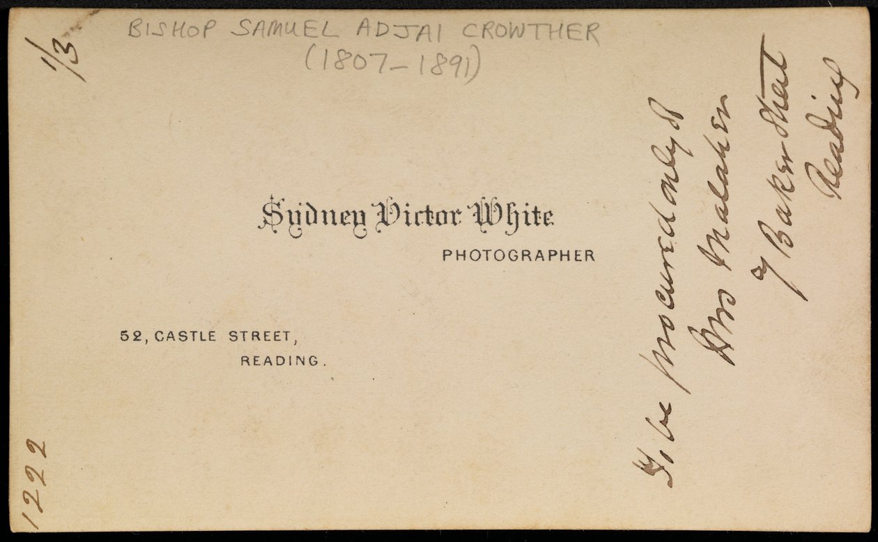 Impression du photographe, années 1870 - Sydney Victor White