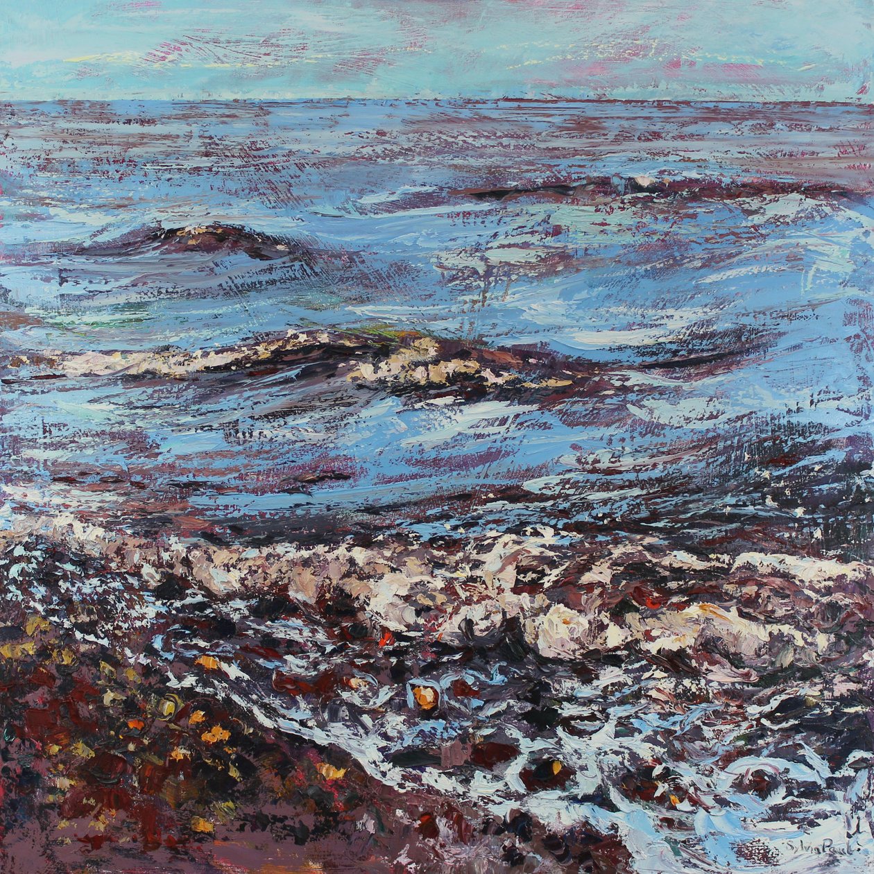 Fraîcheur et brise, 2021 (huile sur toile) - Sylvia Paul
