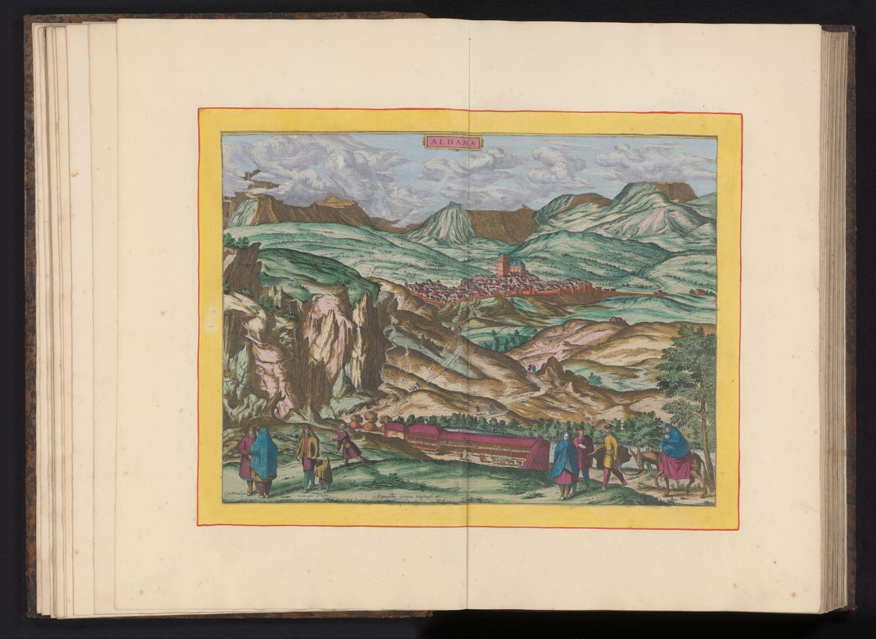 Vue sur Alhama de Granada - Symon Novelanus (possibly)
