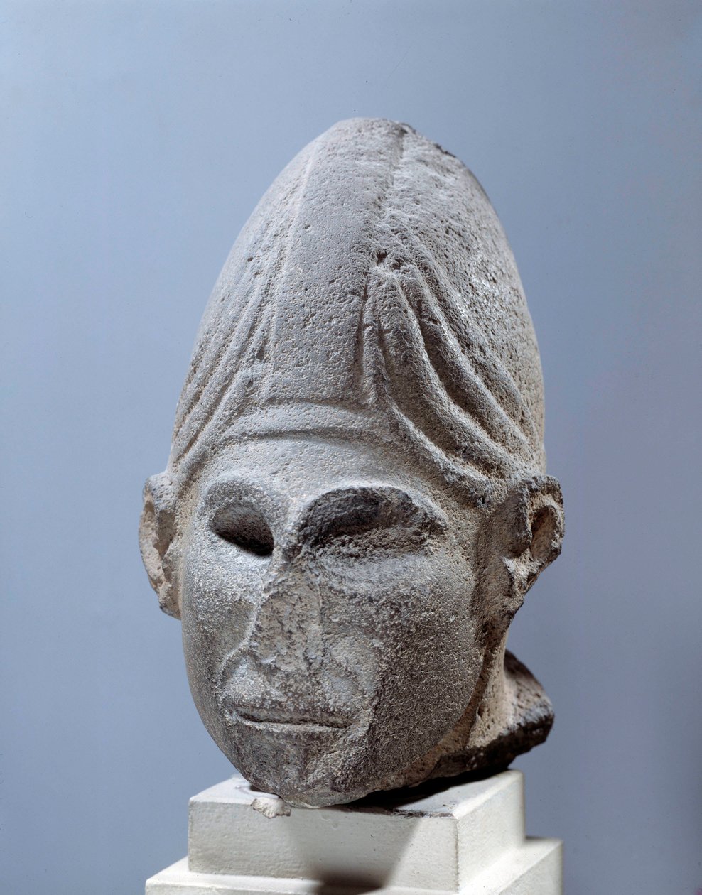 Antiquité orientale : tête de dieu syrien. Environ 2500 av. J.-C. de Djabboul, Syrie. Paris, Musée du Louvre - Syrian Syrian