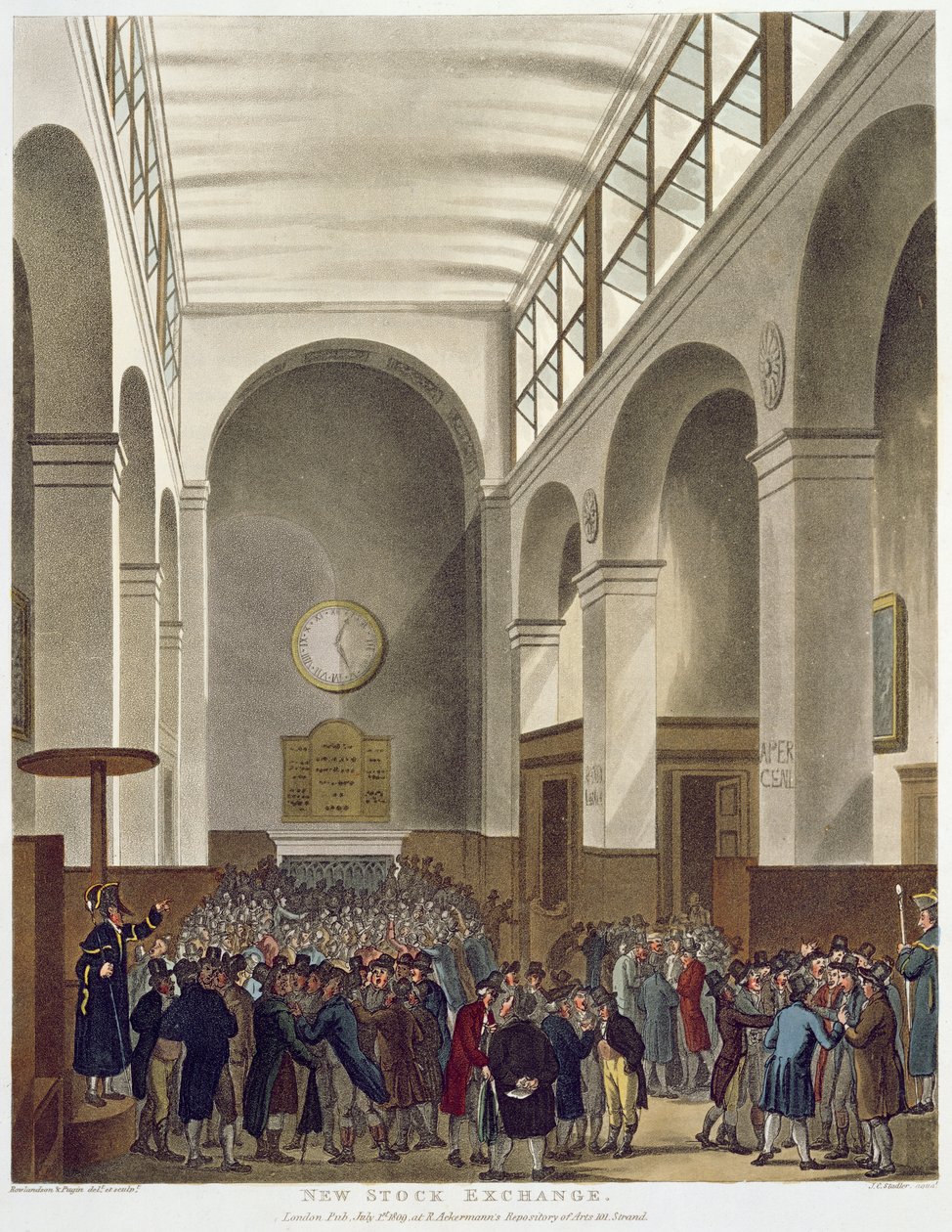 La nouvelle Bourse, Bartholomew Lane, de 