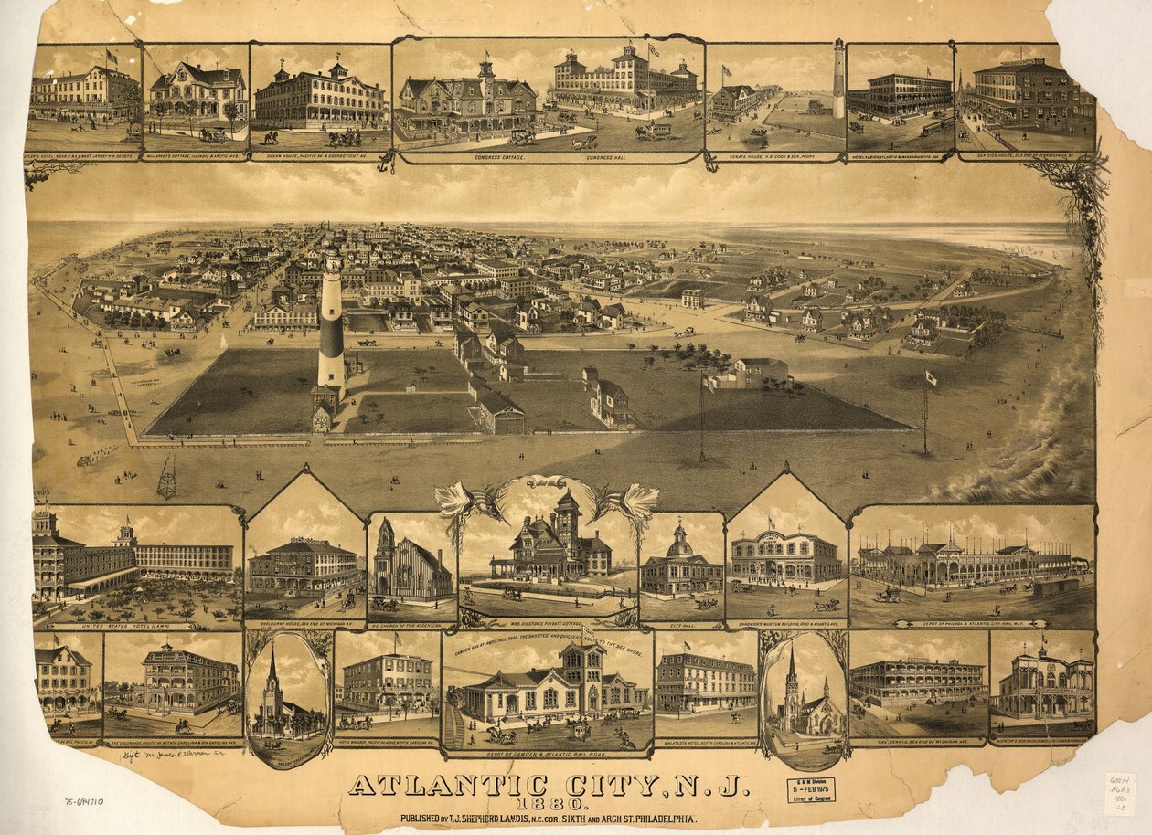 Atlantic City, N.J. 1880. LOC 75694710 - T. J. Shepherd Landis