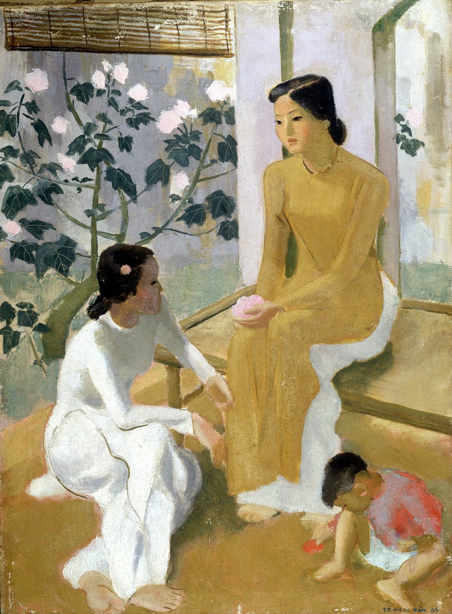 Femmes et enfants. Peinture à l