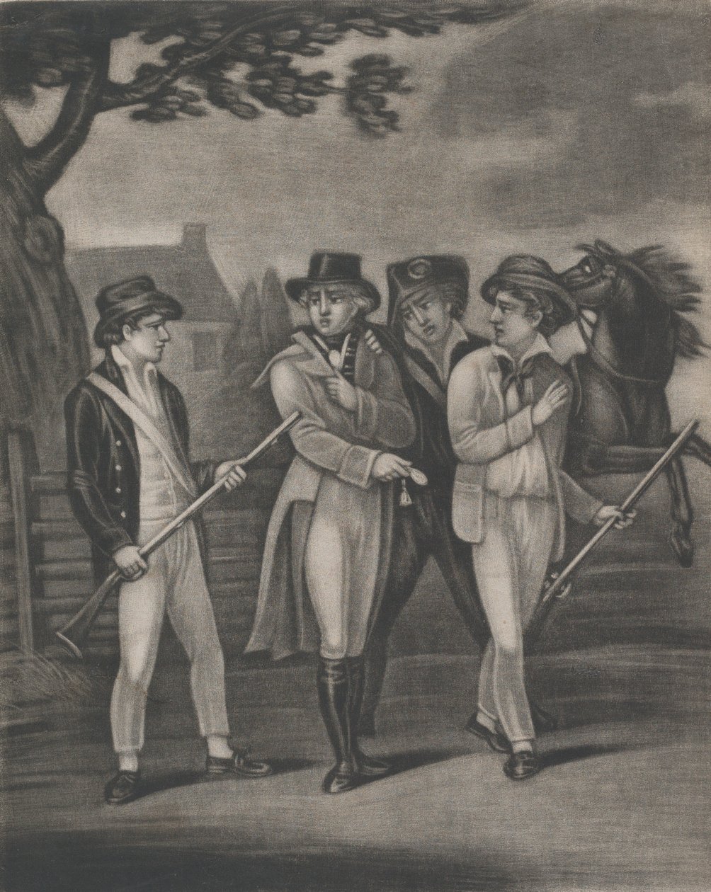 La capture du Major André par les incorruptibles Paulding, Williams et Vanvert, 4 juillet 1812 - T. W. Freeman