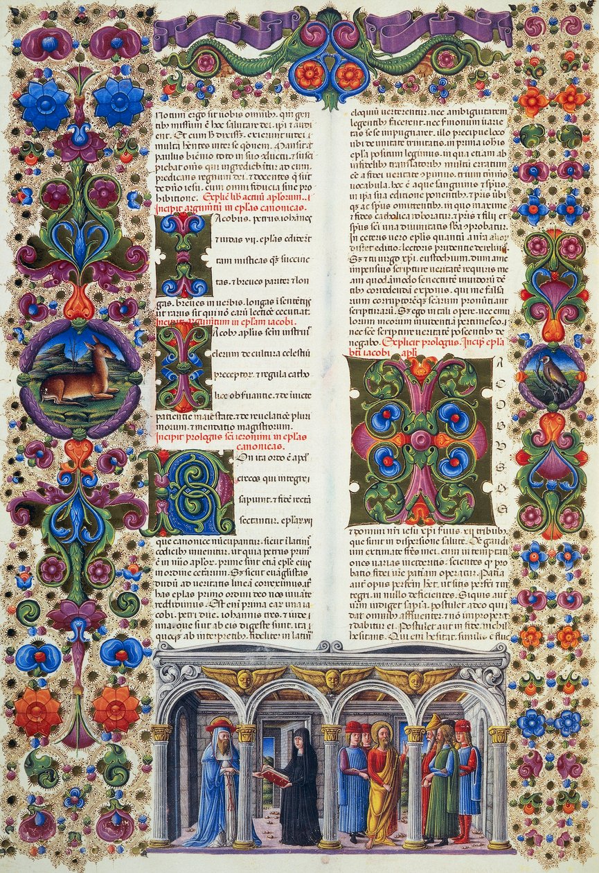 Lettre de Jacques, deuxième volume de la Bible de Borso d