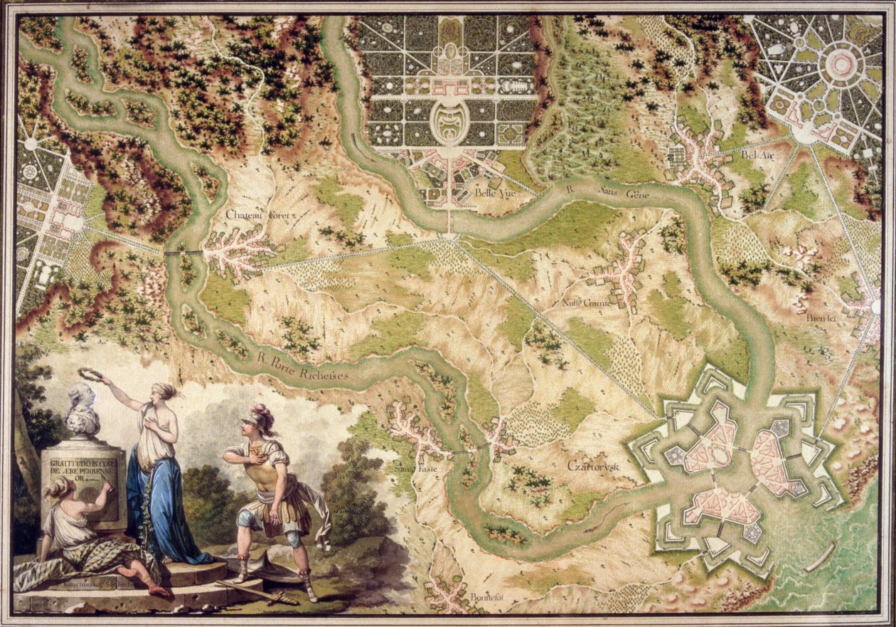 Carte imaginaire de Czartorysk - Tadeusz Kosciuszko