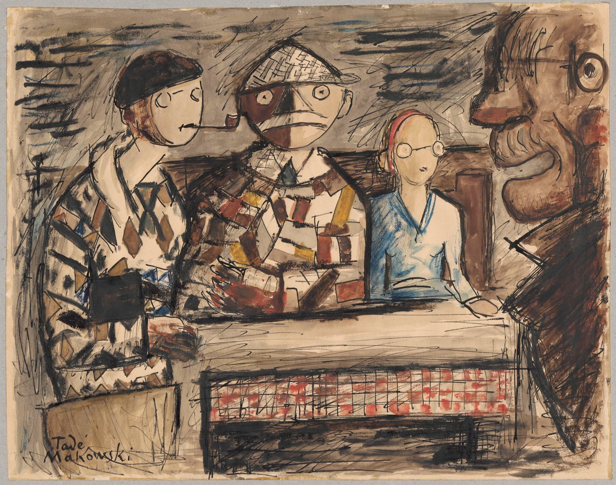 les Américains - Tadeusz Makowski