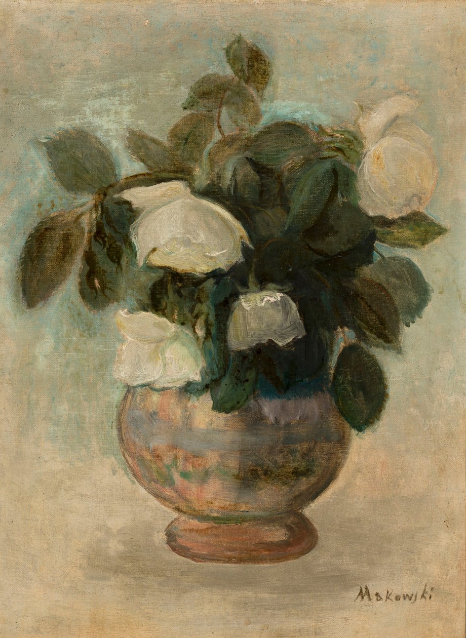 Roses blanches - Tadeusz Makowski