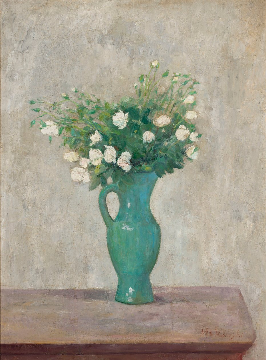 Bouquet dans un vase vert - Tadeusz Makowski
