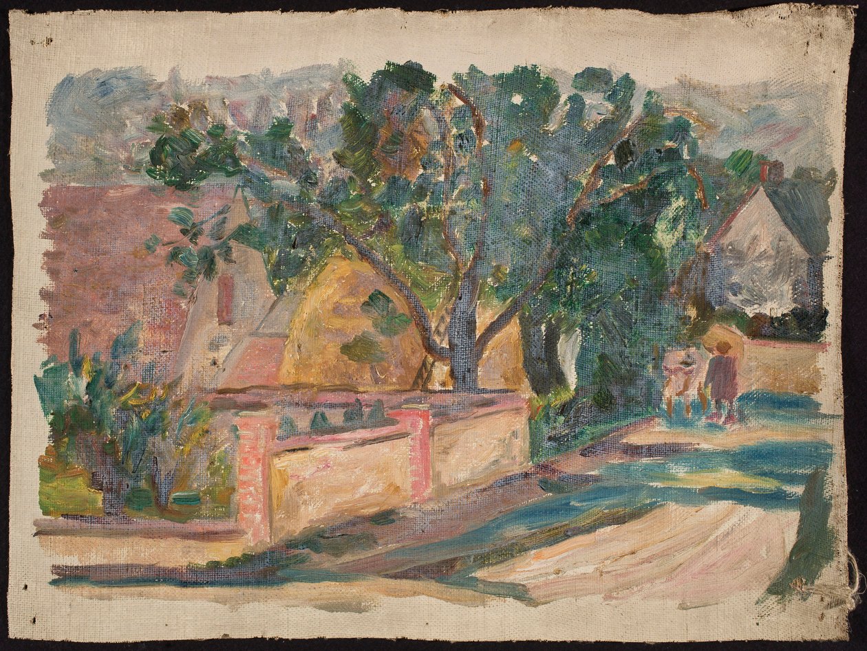 Maison au bord de la route - Tadeusz Makowski