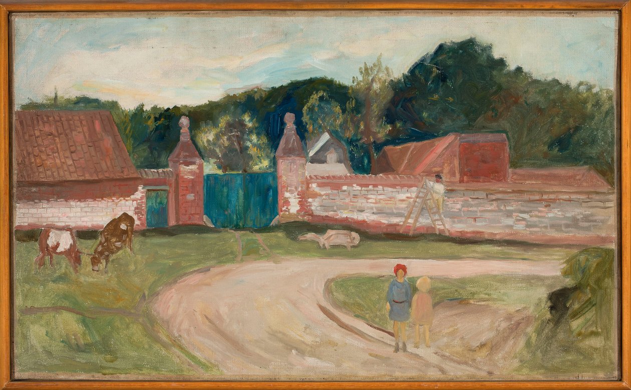 Chemin devant la ferme - Tadeusz Makowski