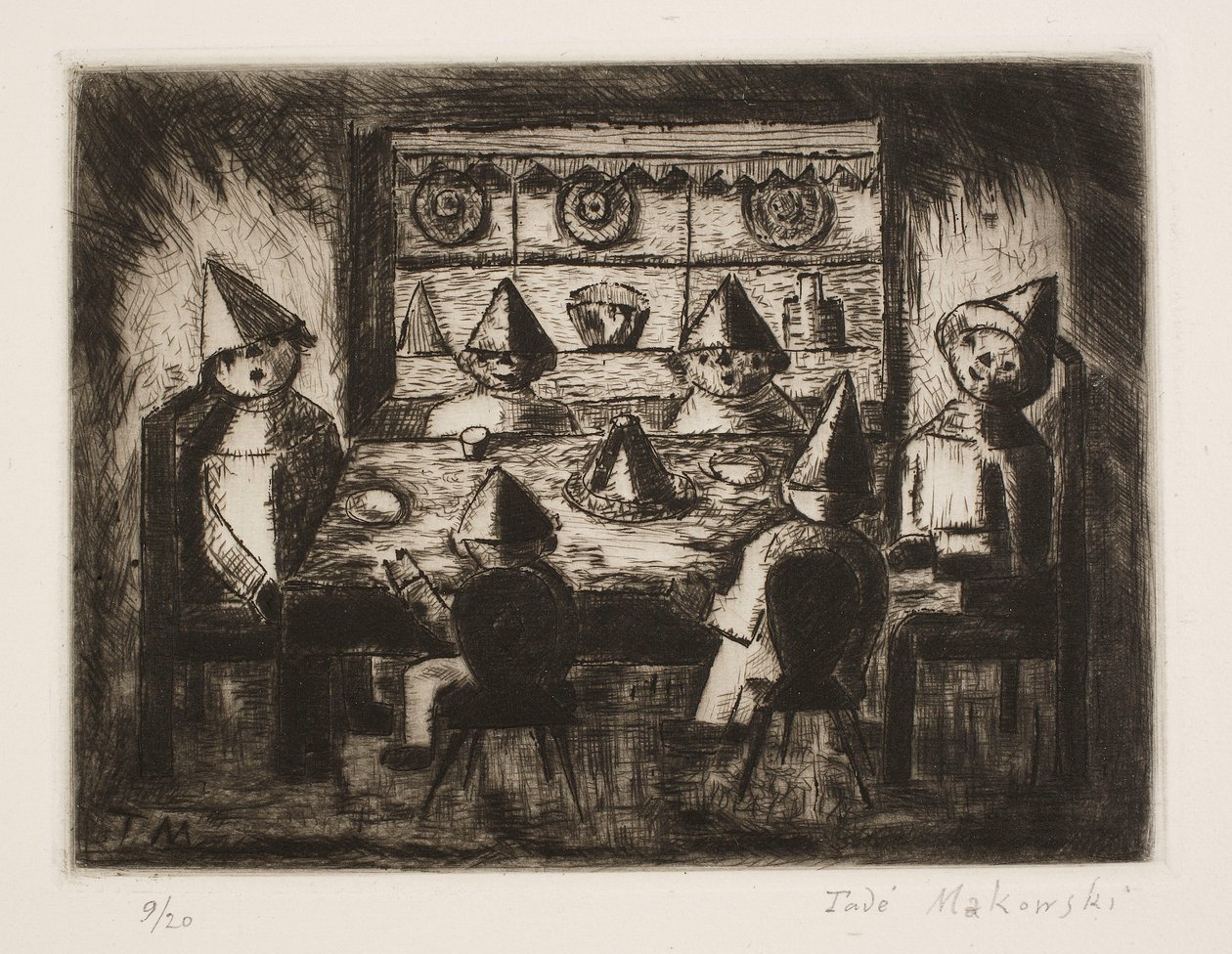 Enfants à table - Tadeusz Makowski