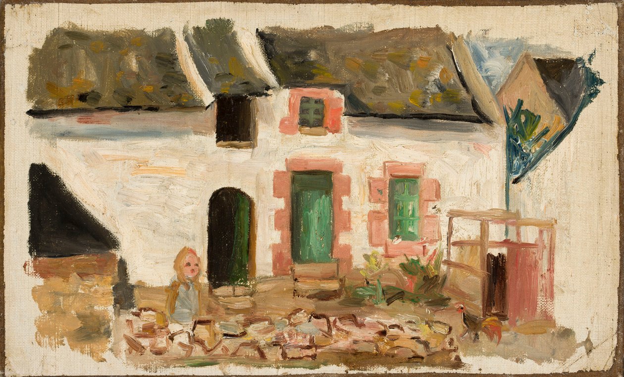 Enfant devant la maison - Tadeusz Makowski