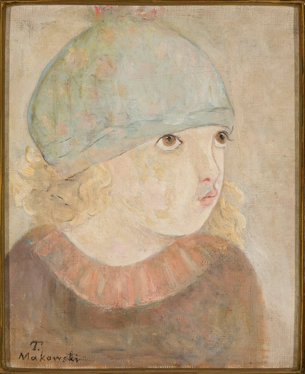 Fillette au bonnet bleu (Fillette) - Tadeusz Makowski