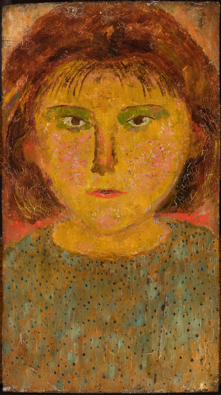 Une petite fille avec une frange - Tadeusz Makowski