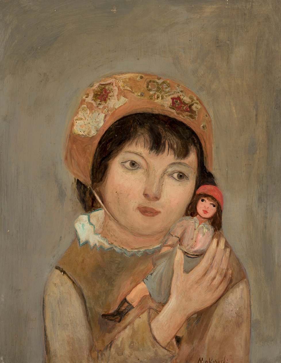 Petite fille avec une poupée - Tadeusz Makowski