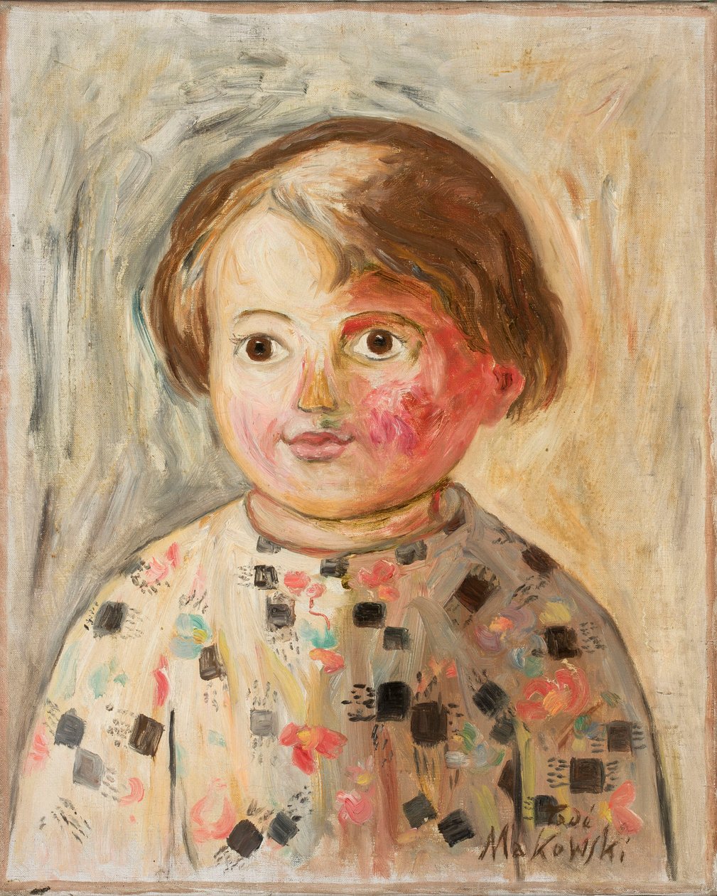La petite fille aux joues roses - Tadeusz Makowski