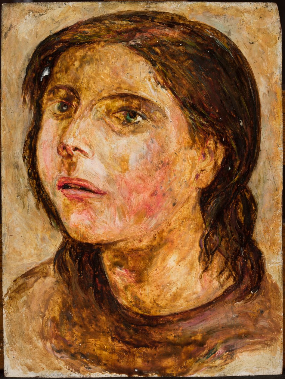 Tête de jeune fille à la bouche entrouverte - Tadeusz Makowski