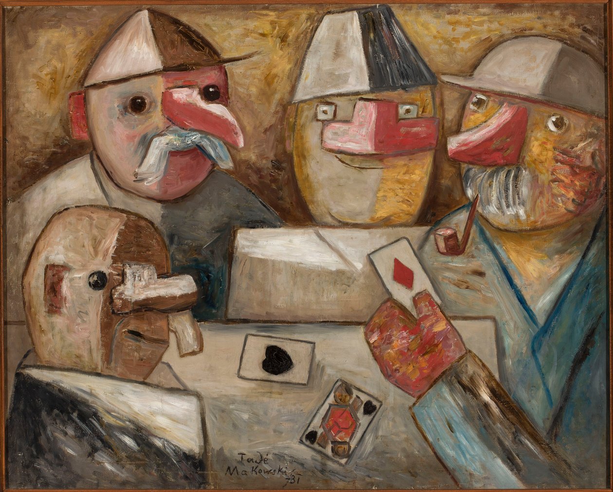 Jeu de cartes - Tadeusz Makowski
